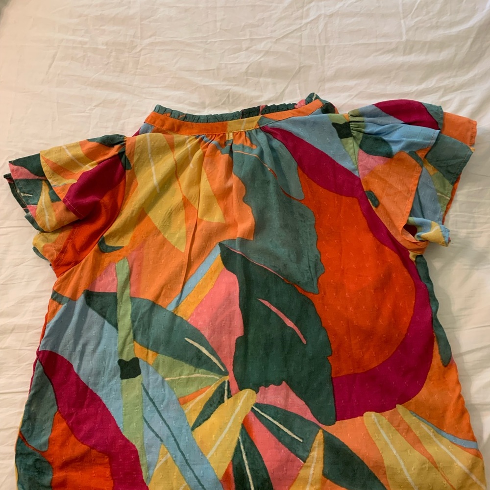 Christian Siriano Multicolor Abstract Blouse - Picture 4 of 6